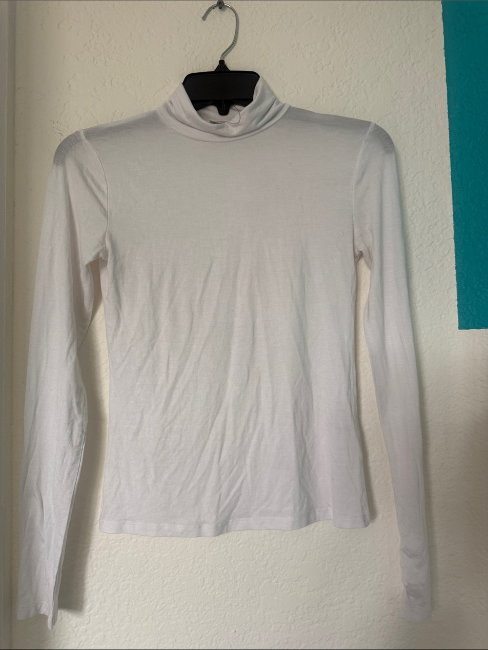 Fashion Nova White Long-Sleeve Turtleneck Top